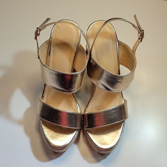 BRAND NEW CHARLOTTE RUSSE CORINNA OPEN TOE WEDGE ANKLE STRAP SANDAL - Picture 3 of 15